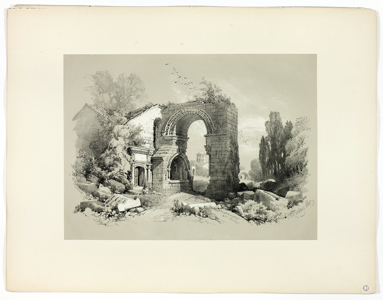 Aliscamps, W. Arles, Picturesque Selectionsilta tekijältä James Duffield Harding