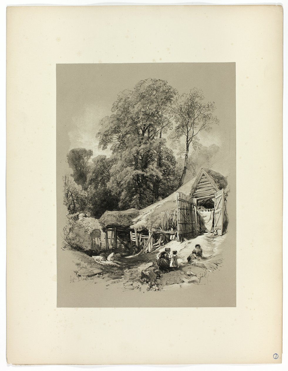 Dorkingissa, Picturesque Selectionsista tekijältä James Duffield Harding