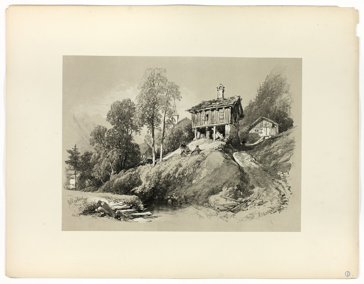 Brunnen, Picturesque Selectionsista tekijältä James Duffield Harding