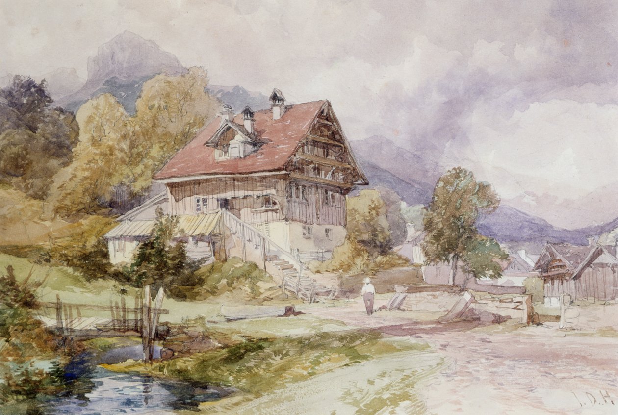 Chalet, Brunnen, Luzernjärvi tekijältä James Duffield Harding