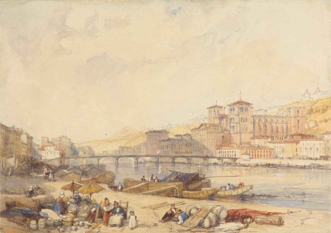 Lyon Rhônen Quaysidesta tekijältä James Duffield Harding