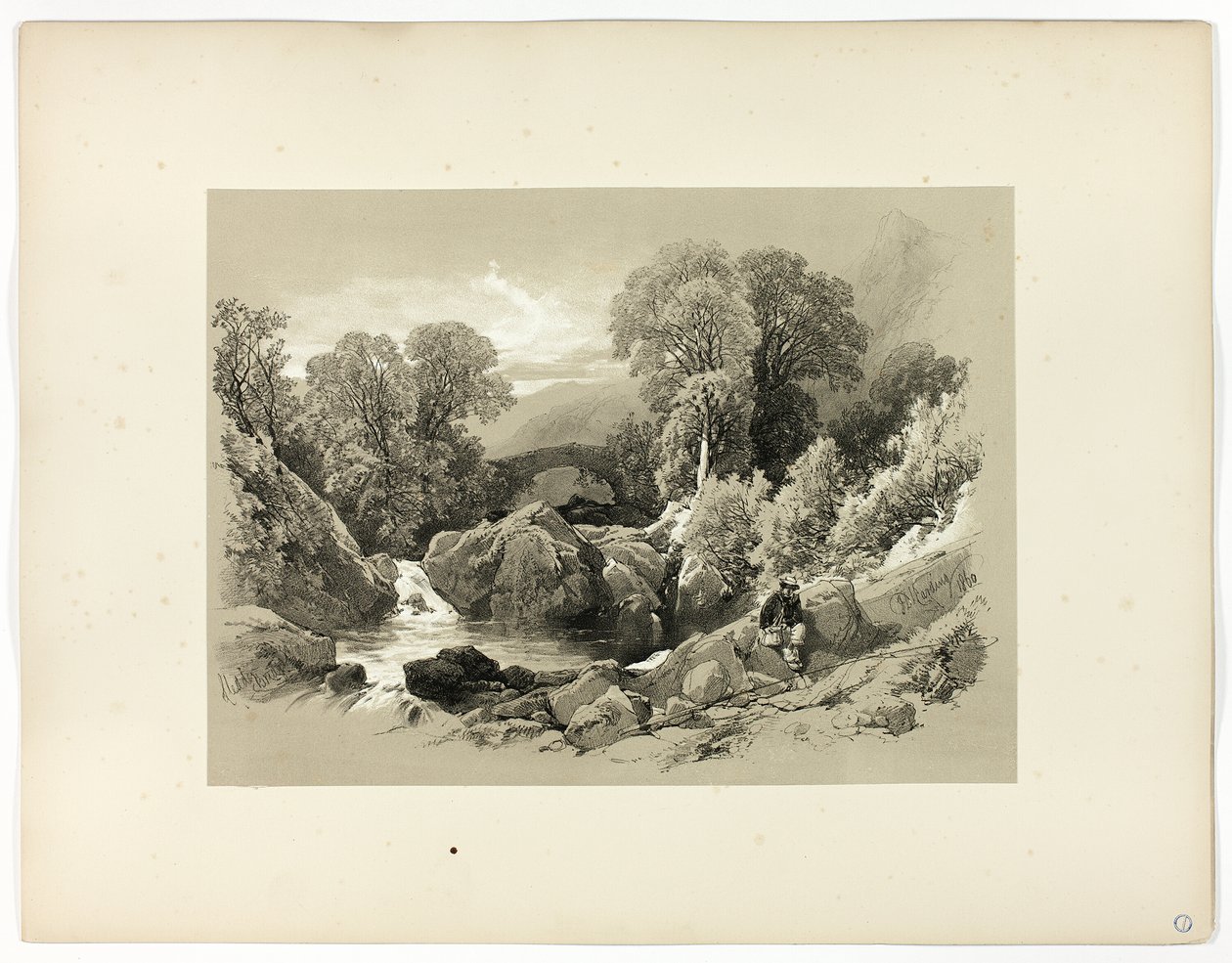 Sledde Bridge, Picturesque Selectionsilta tekijältä James Duffield Harding