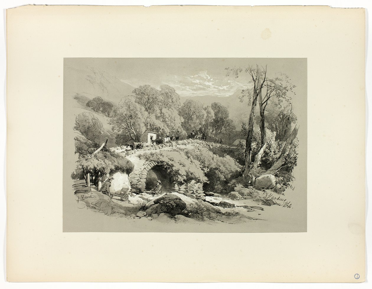 South Brent, Devon, Picturesque Selectionsilta tekijältä James Duffield Harding