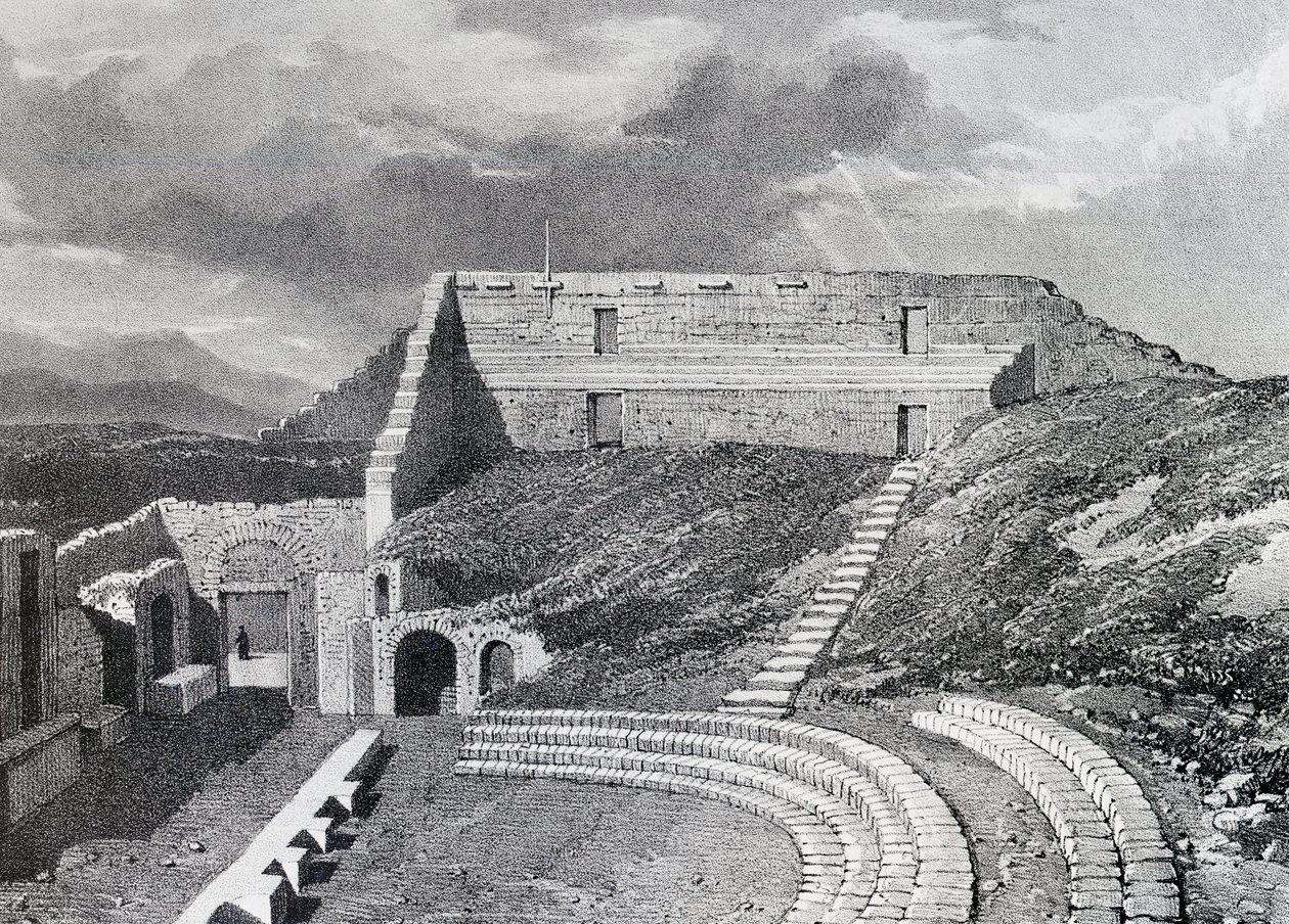 Traaginen teatteri, 1828 tekijältä James Duffield Harding