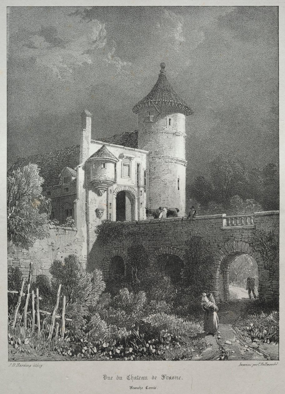 Kuvankauniita ja romanttisia matkoja muinaisessa Ranskassa. Franche-Comte..., 1825. tekijältä James Duffield Harding