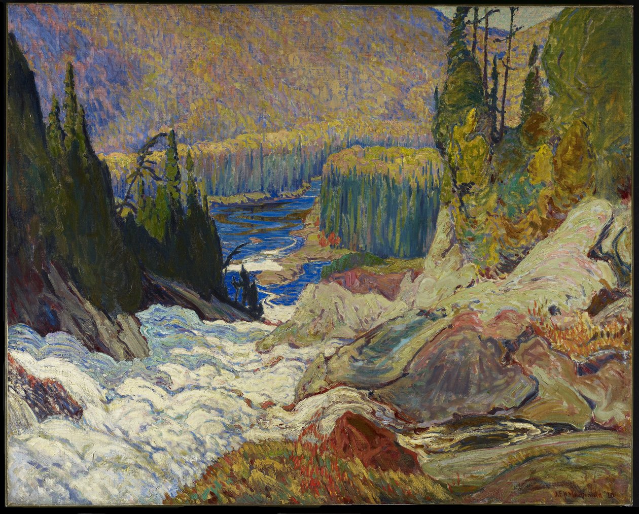Falls, Montreal River, 1920 tekijältä James Edward Hervey Macdonald