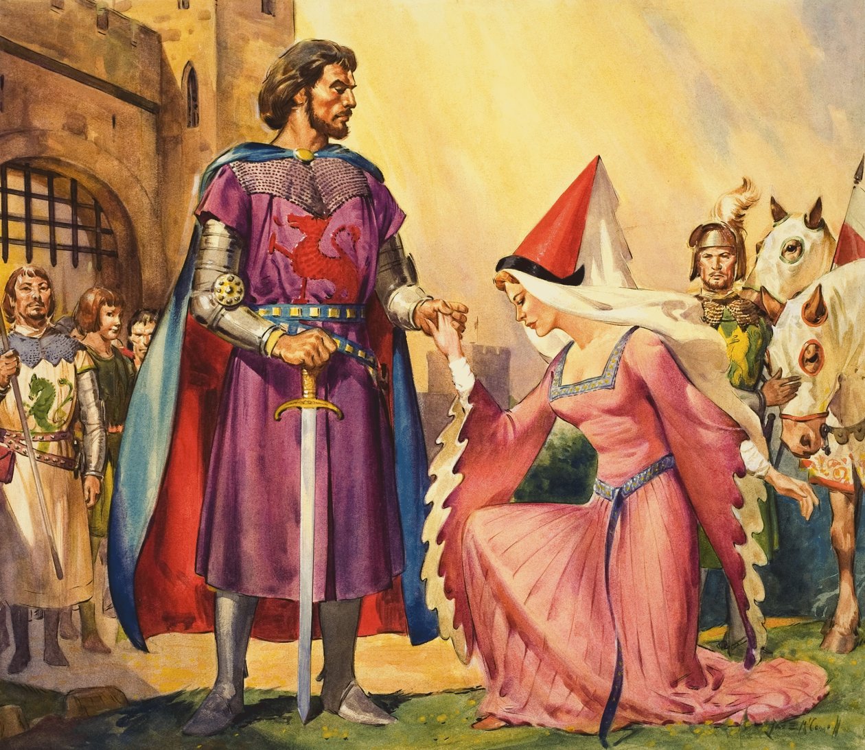 Kuningas Arthur ja Guinevere tekijältä James Edwin McConnell