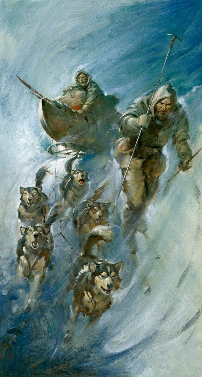 Nansen, arktisen jään valloittaja (guassi paperille) tekijältä James Edwin McConnell