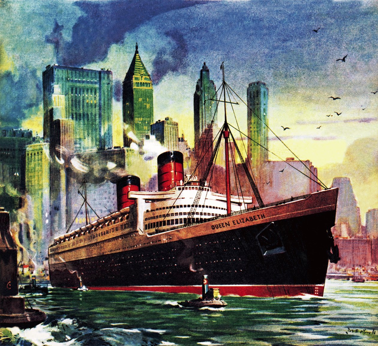 RMS Queen Elizabeth tekijältä James Edwin McConnell