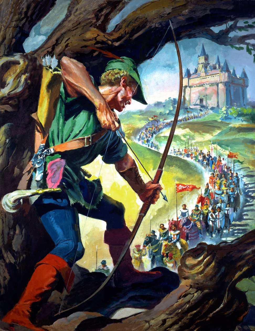 Robin Hood (guassi paperille) tekijältä James Edwin McConnell