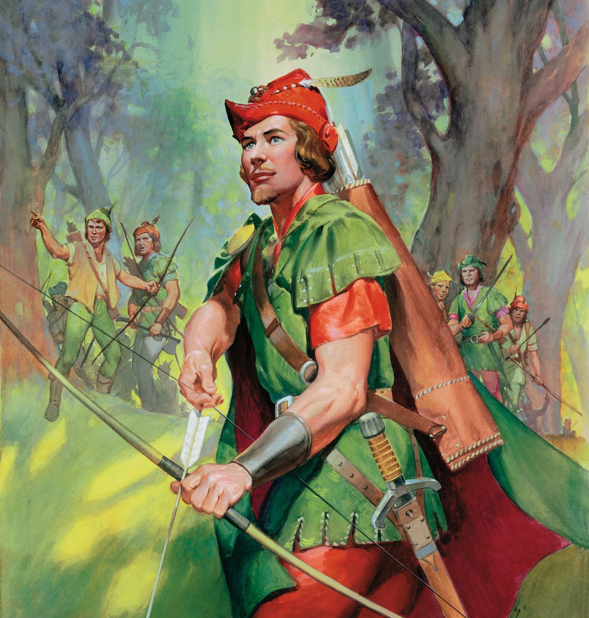 Robin Hood (guassi paperille) tekijältä James Edwin McConnell