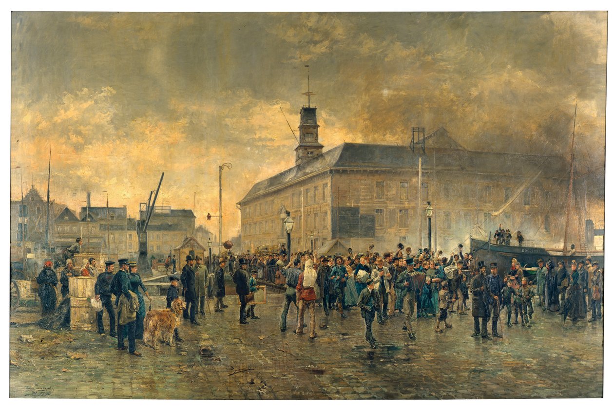 Belgialaiset emigrantit (öljy kankaalle) tekijältä James Ensor