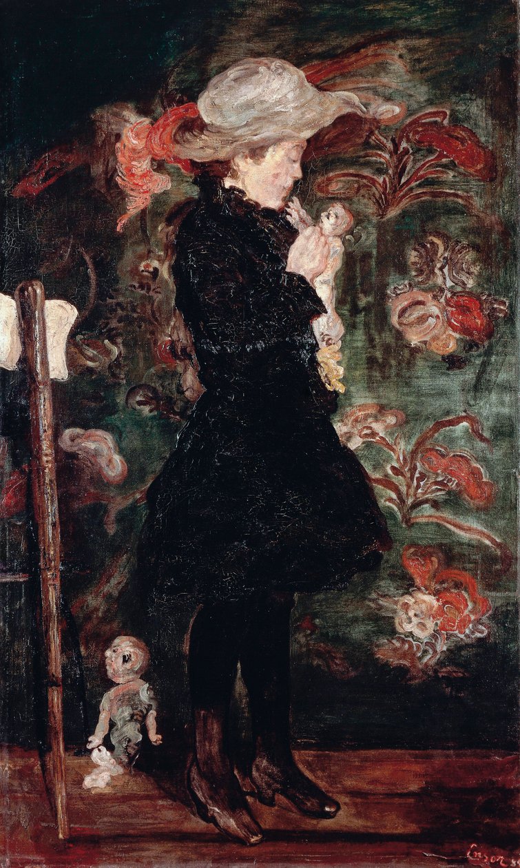 Lapsi nuken kanssa tekijältä James Ensor