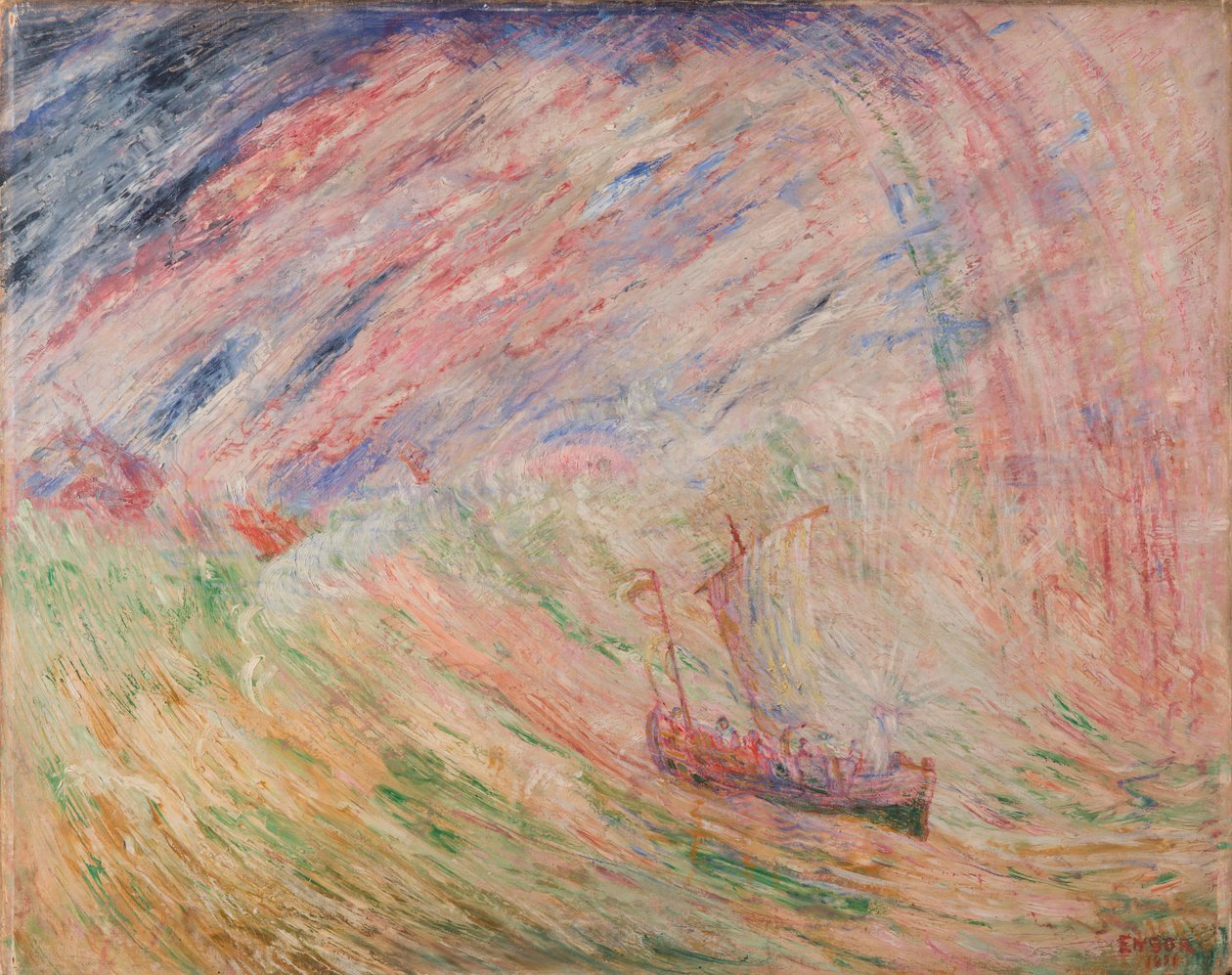 Kristus tyynnyttää vettä tekijältä James Ensor