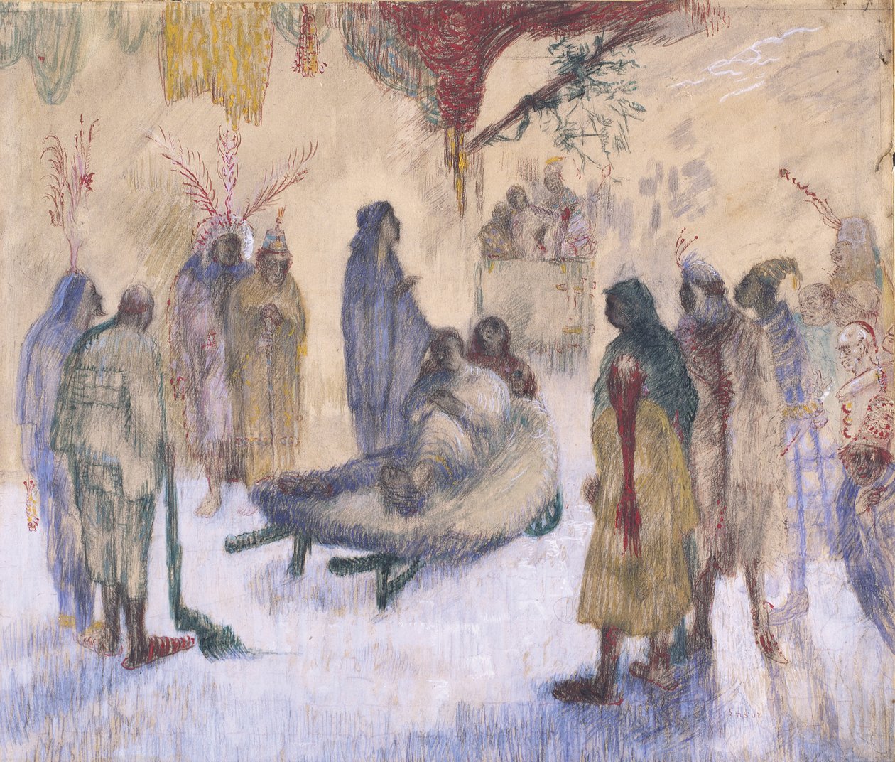 Kristus ramman kanssa tekijältä James Ensor