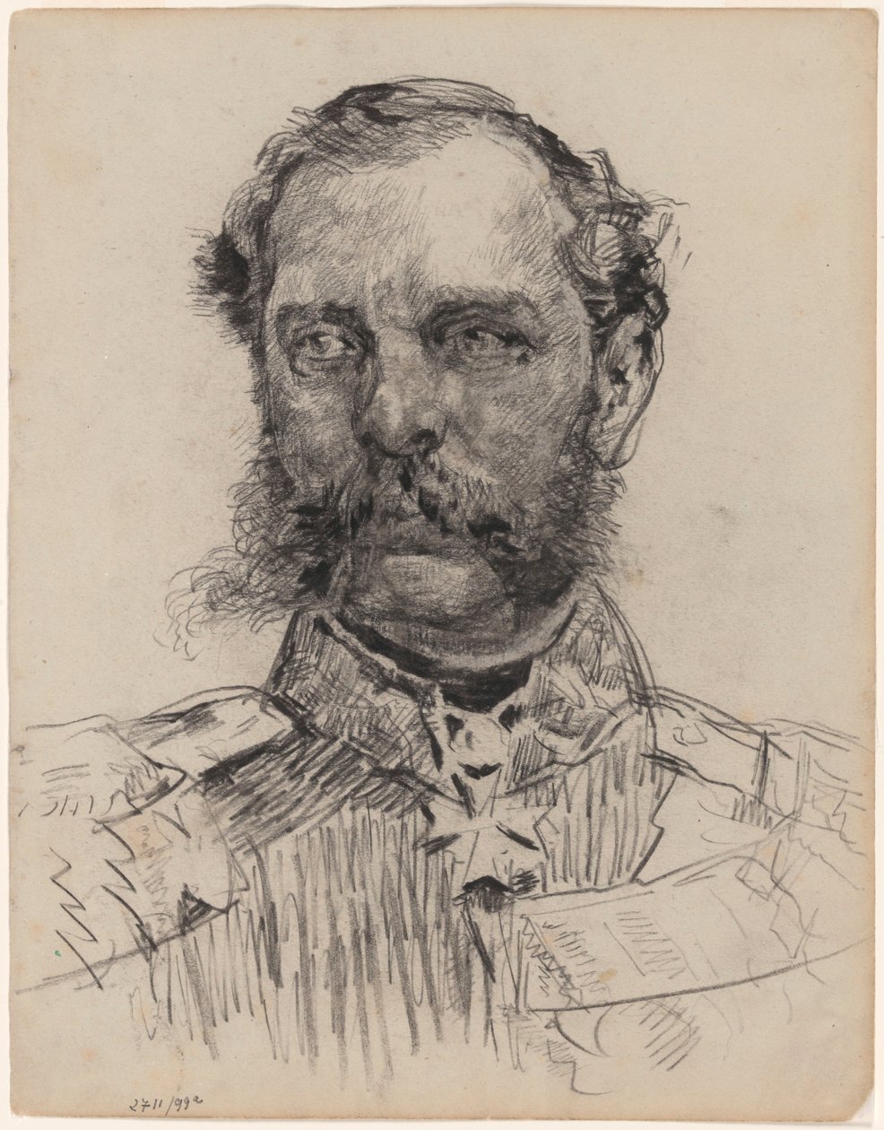 Kopio tuntemattomasta muotokuvasta tekijältä James Ensor