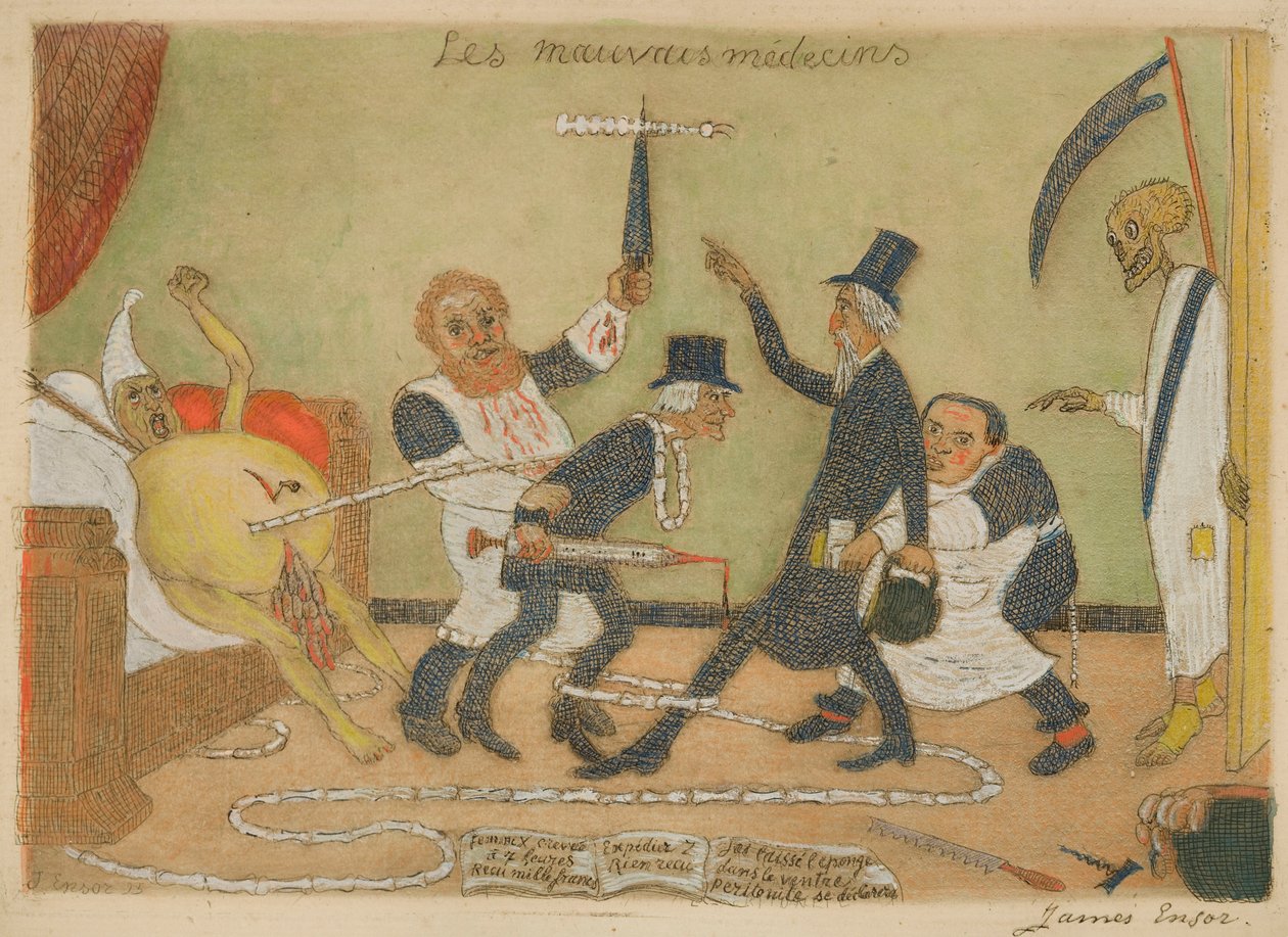 Huonot lääkärit tekijältä James Ensor