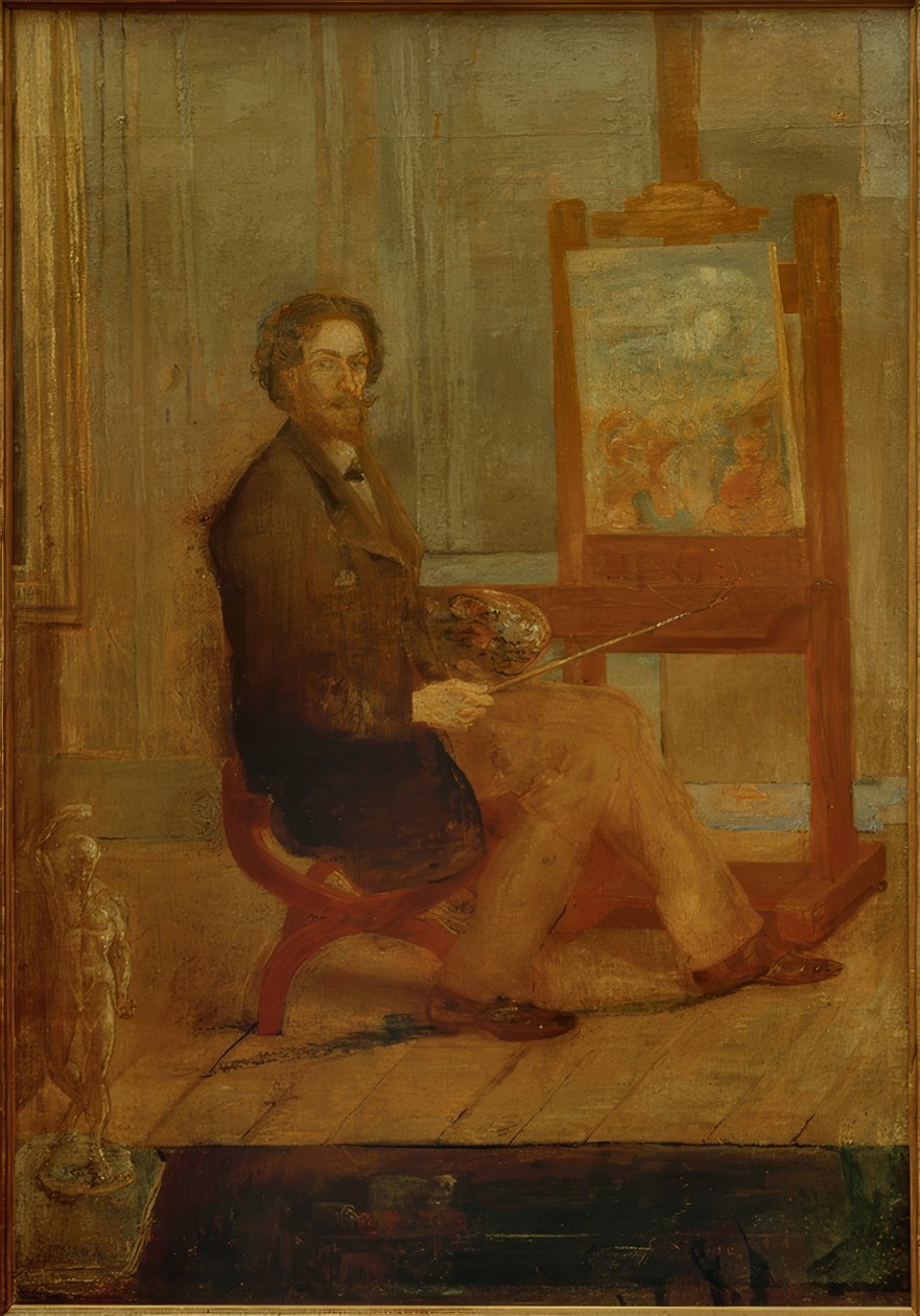 Ensor hänen maalaustelineessään tekijältä James Sidney Ensor