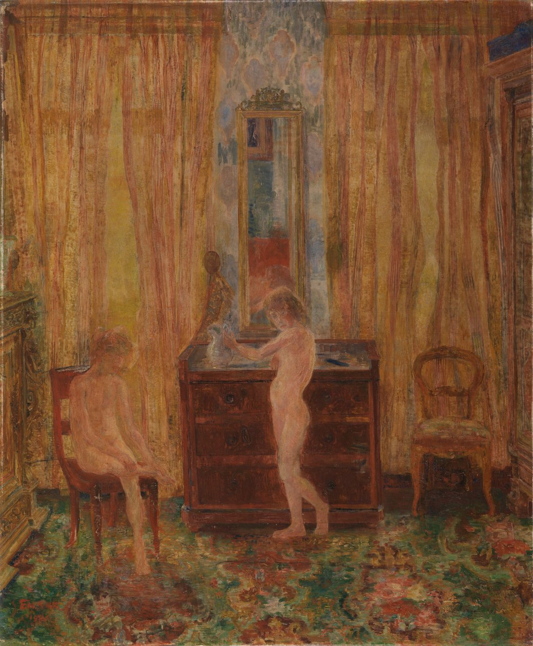 Lapset aamutoilettaessa tekijältä James Ensor