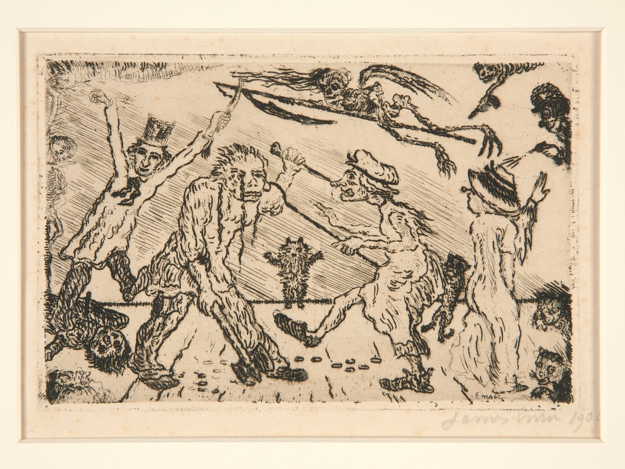 La col?re (Viha), portfoliosta Les p?ch?s capitaux (Kuolemansynnit) tekijältä James Ensor