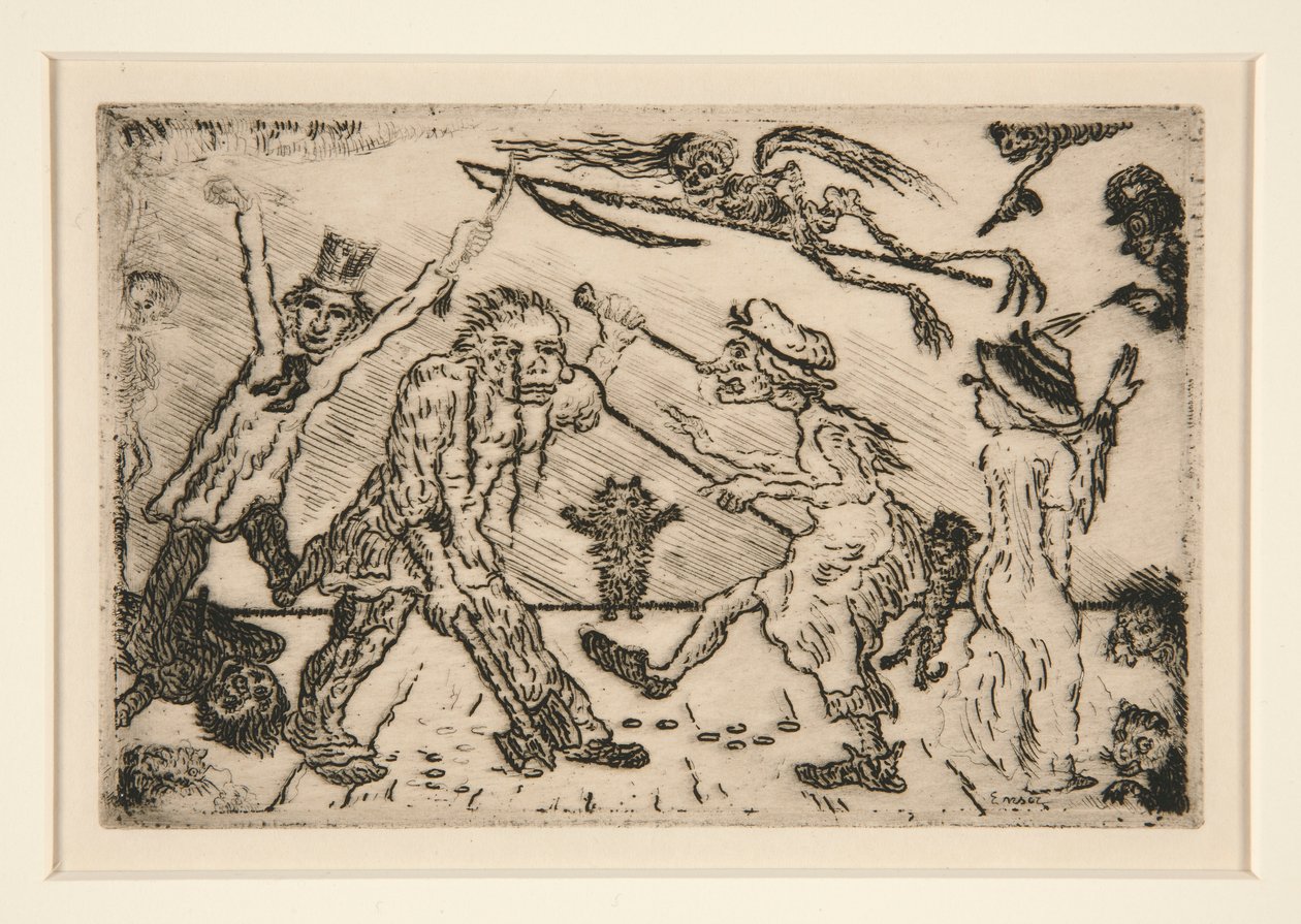 La col?re (Viha), portfoliosta Les p?ch?s capitaux (Kuolemansynnit) tekijältä James Ensor
