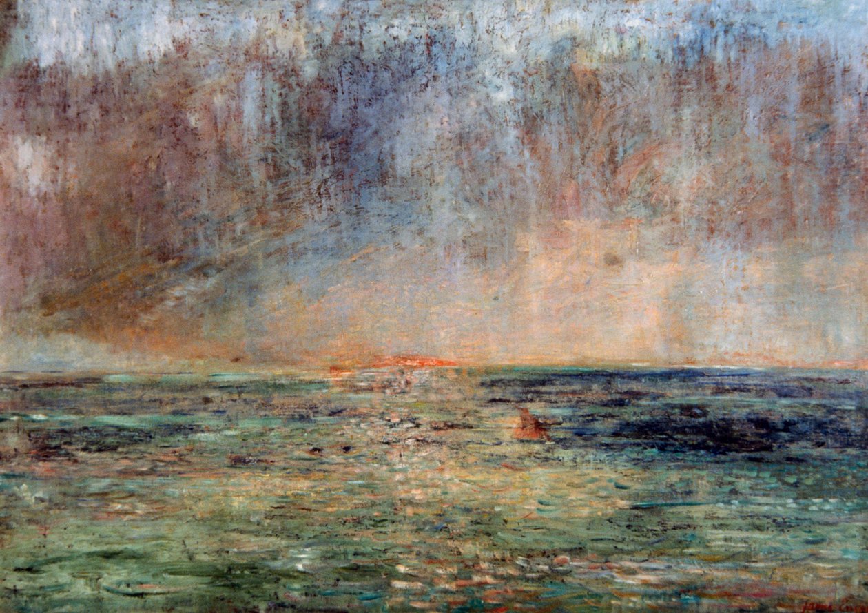 Suuri merimaisema (auringonlasku) tekijältä James Ensor