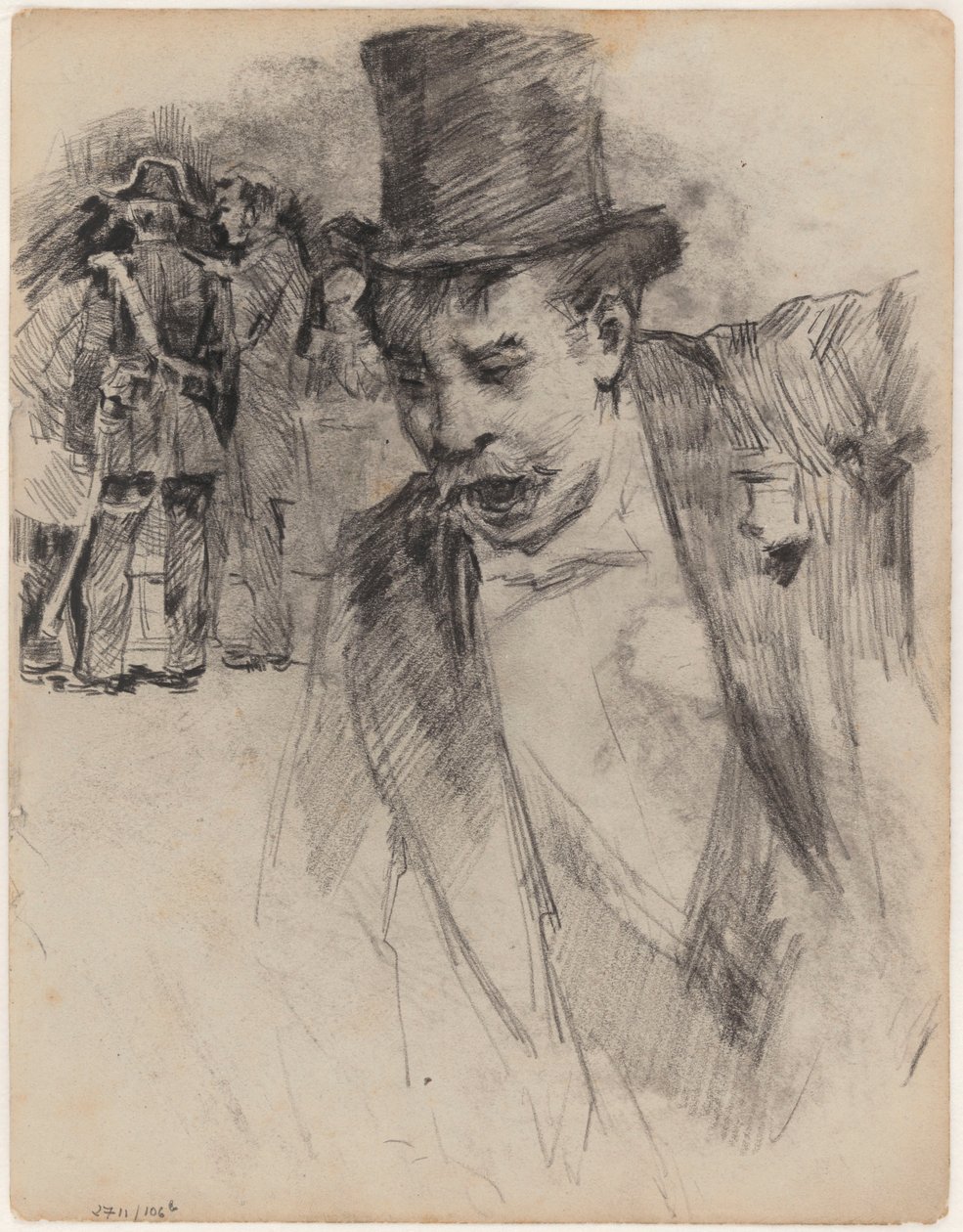 Silinterihattuinen mies tekijältä James Ensor