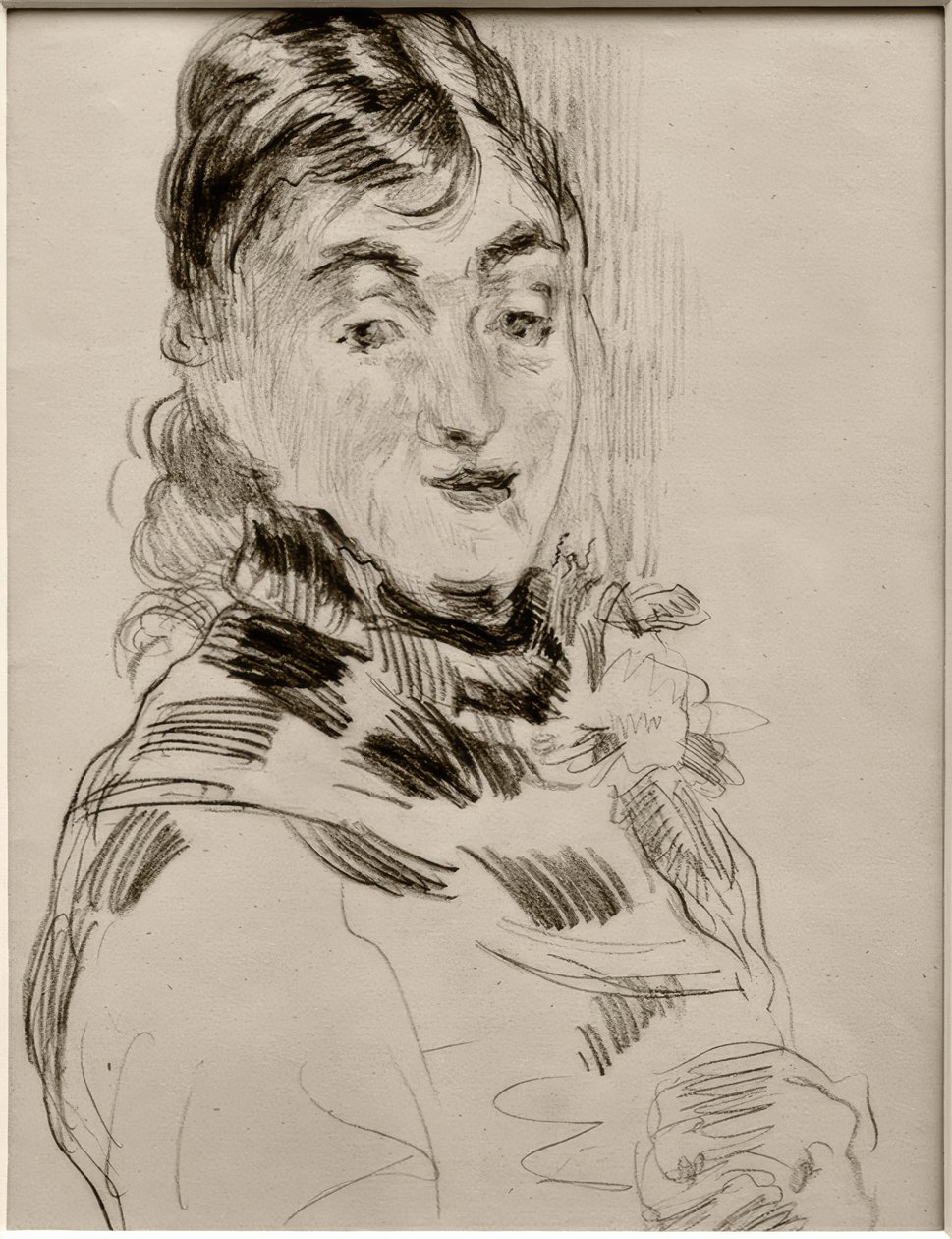 Méry Laurent mopsien kanssa tekijältä James Sidney Ensor