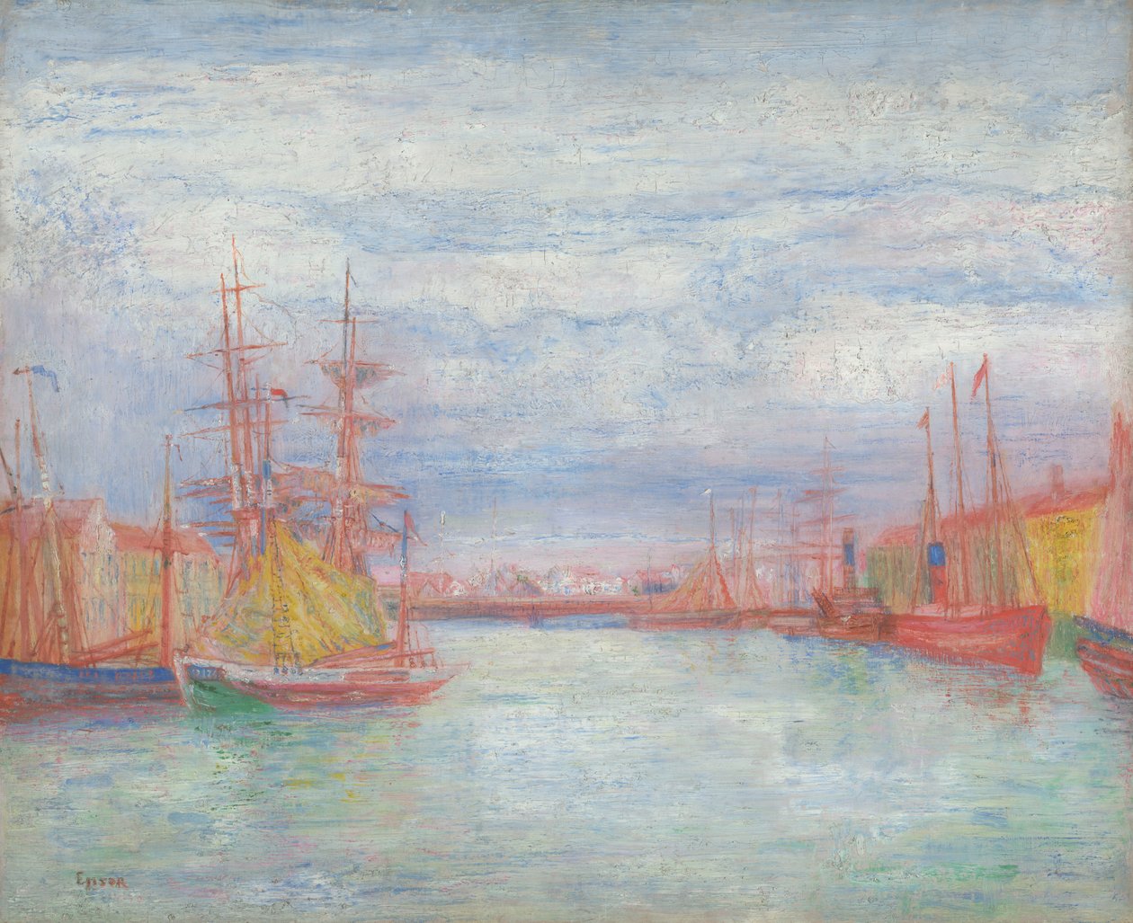 Ostenden satama tekijältä James Ensor