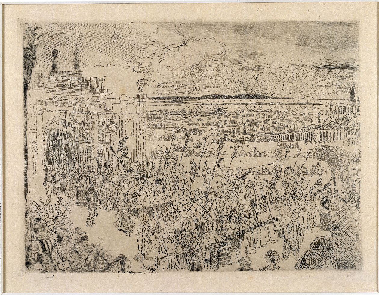 Roomalainen triumfikulkue tekijältä James Ensor