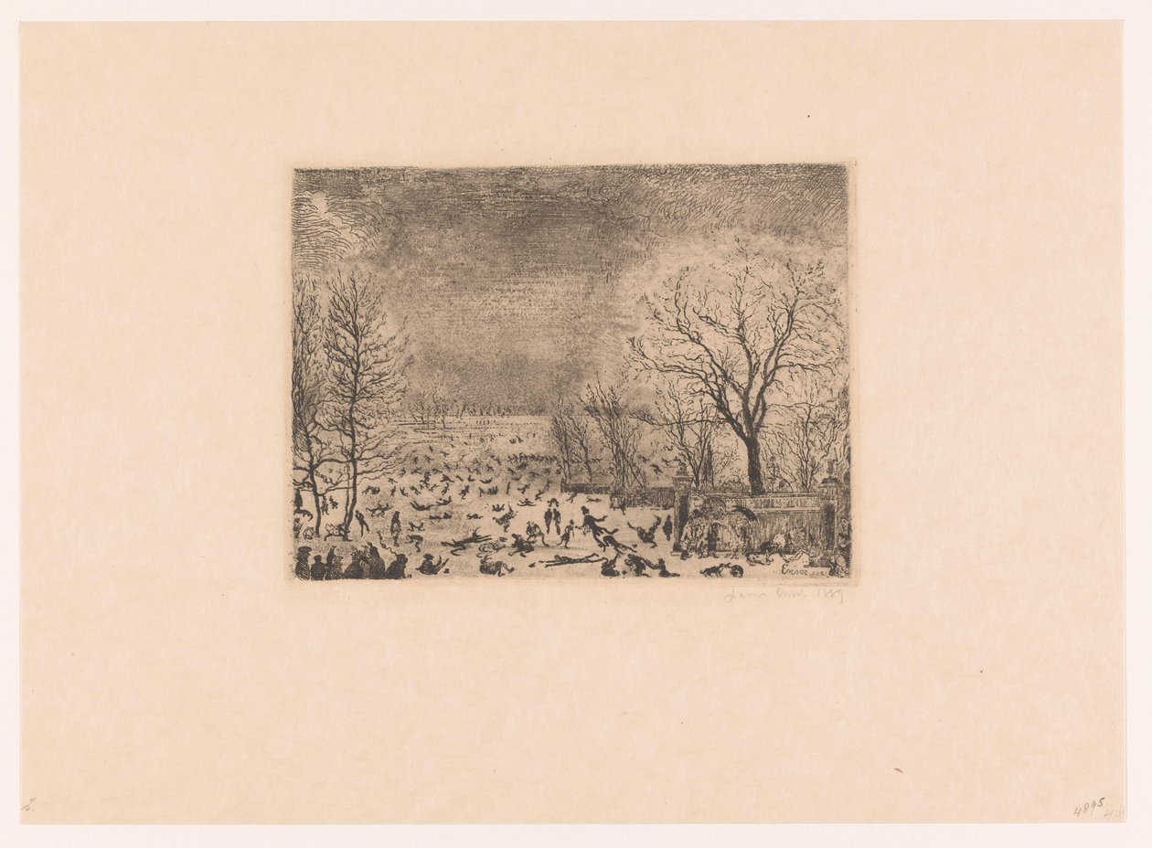 luistelijat Les patineurs tekijältä James Ensor