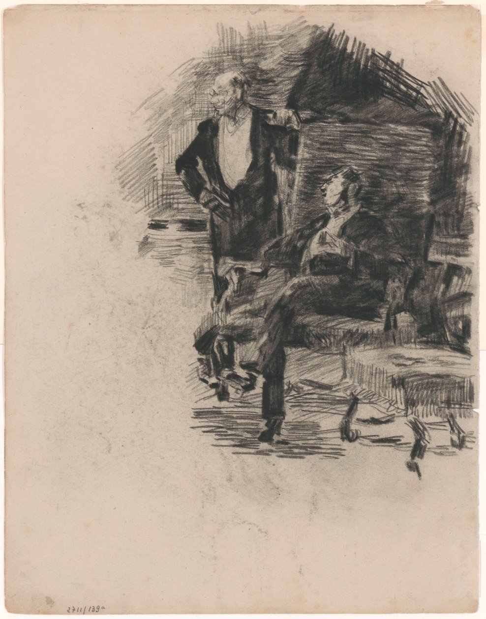 Istuva ja seisova herrasmies tekijältä James Ensor