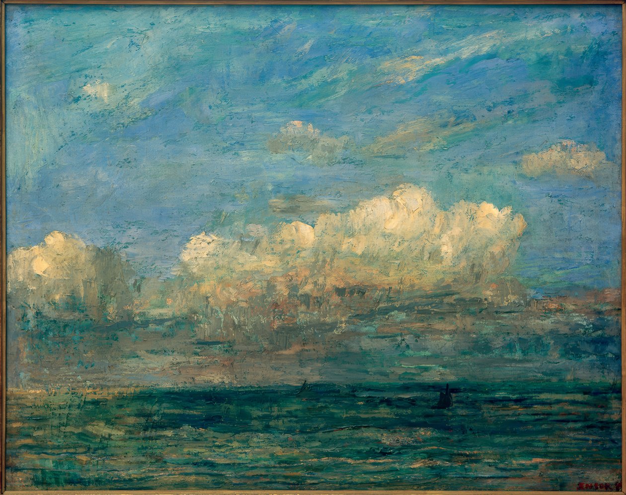 Merimaisema valkoisella pilvellä tekijältä James Sidney Ensor