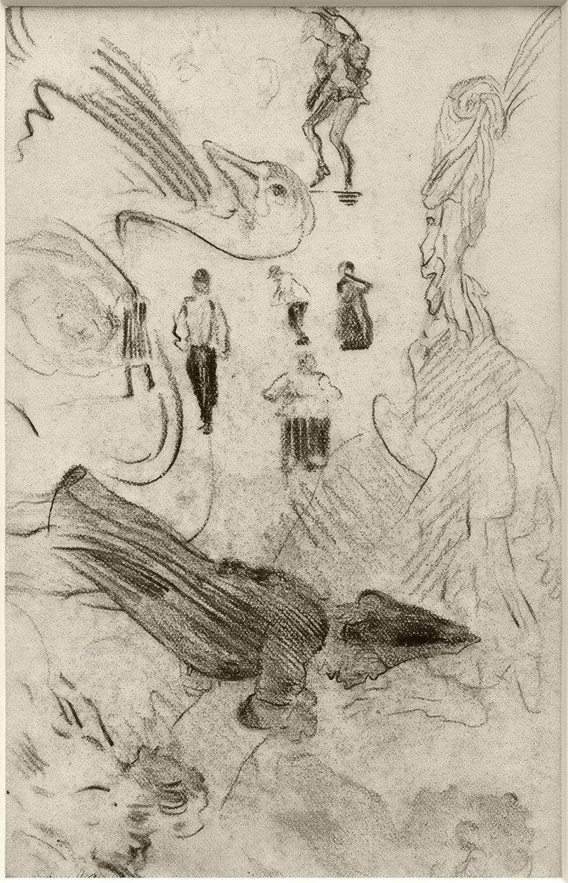 Siluetteja ja groteskeja hahmoja tekijältä James Sidney Ensor