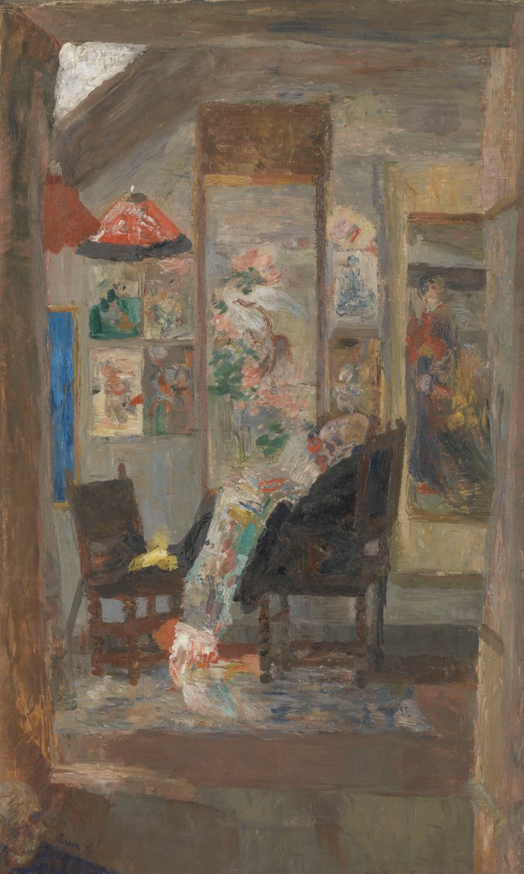 Luuranko katsomassa Chinoiseriesia tekijältä James Ensor