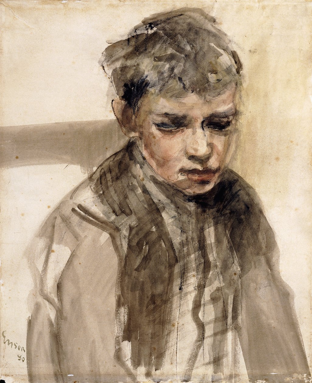 Estudo de um menino; Estudo do Jovem Garconfinish tekijältä James Ensor