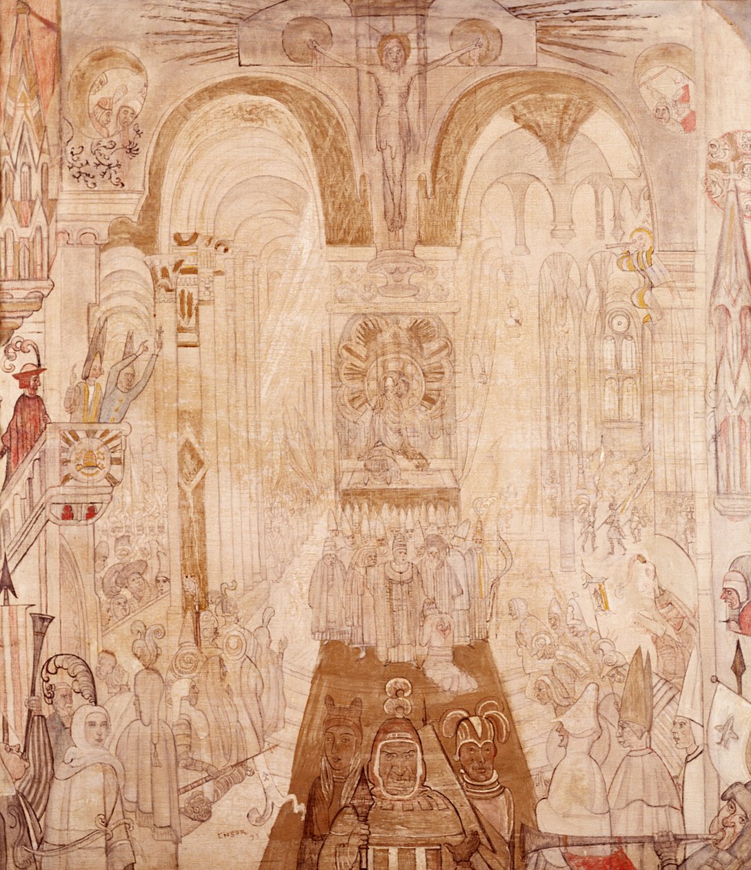 Symbolinen koostumus tekijältä James Ensor