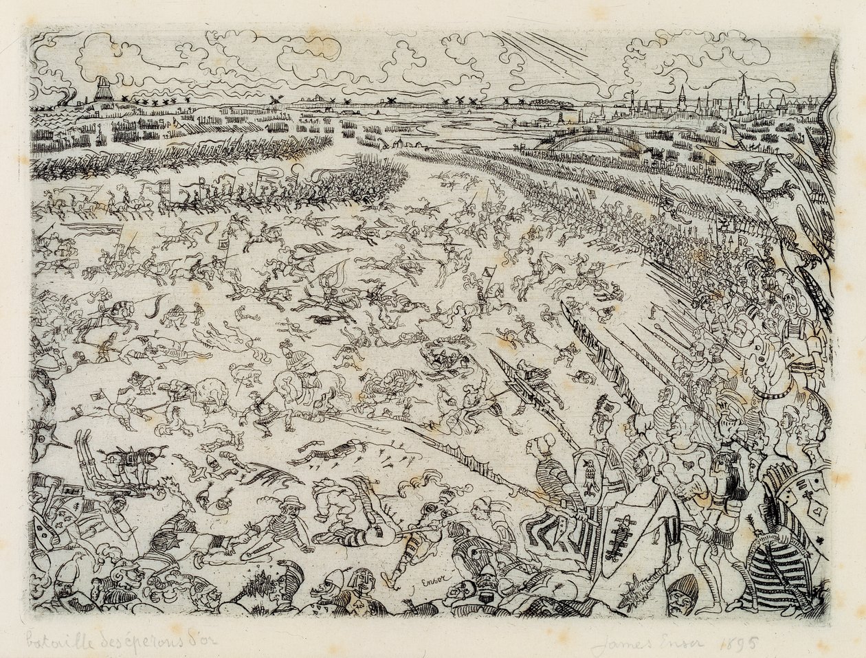 Golden Spursin taistelu tekijältä James Ensor