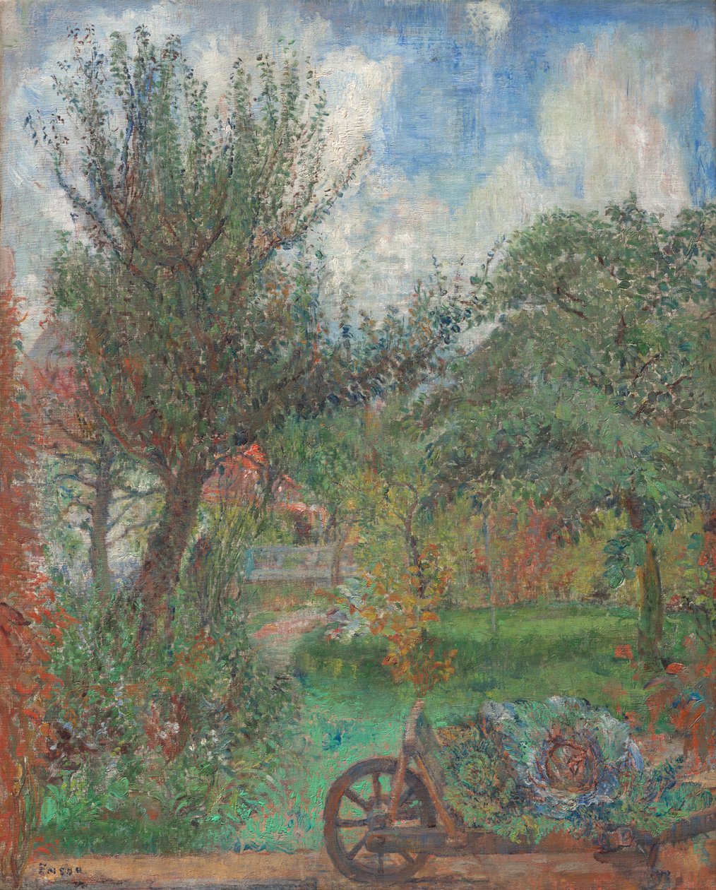Rousseaun perheen puutarha tekijältä James Ensor