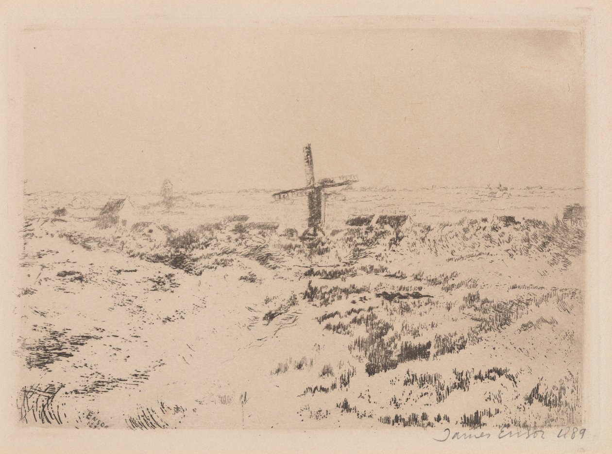 Mariakerken tuulimylly tekijältä James Ensor