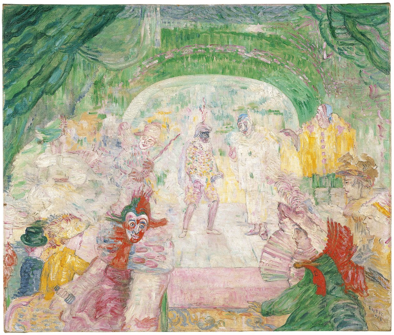 Naamioteatteri, 1908 tekijältä James Ensor