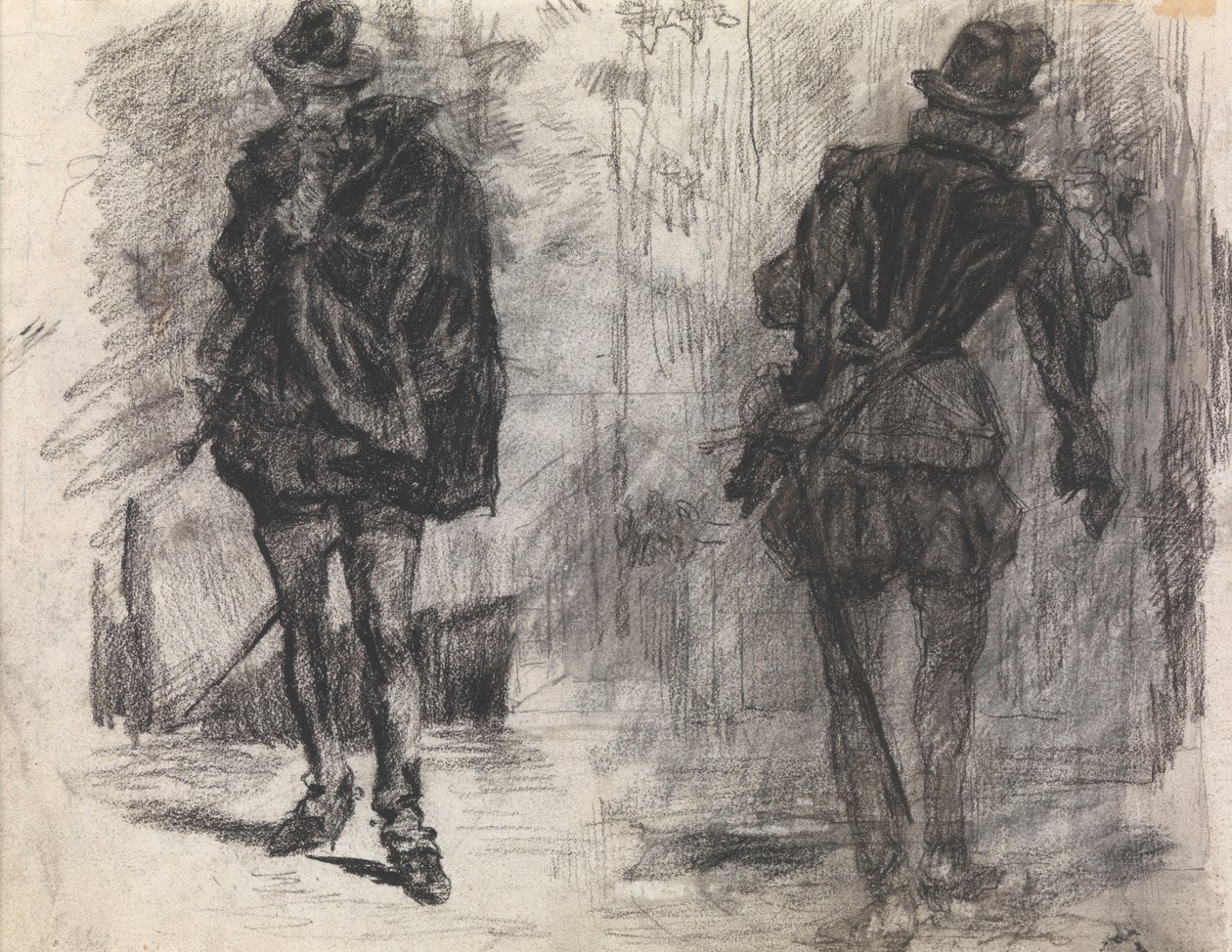 Kaksi espanjalaista sotilasta, joista toinen on kuvattu edestä ja toinen takaa tekijältä James Ensor