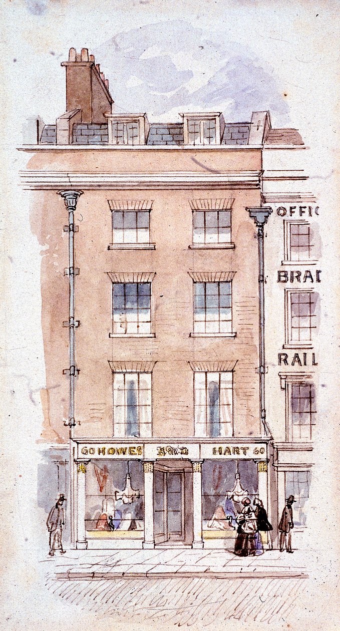 Howes ja Hart, Fleet Street, Lontoo, c1820 tekijältä James Findlay