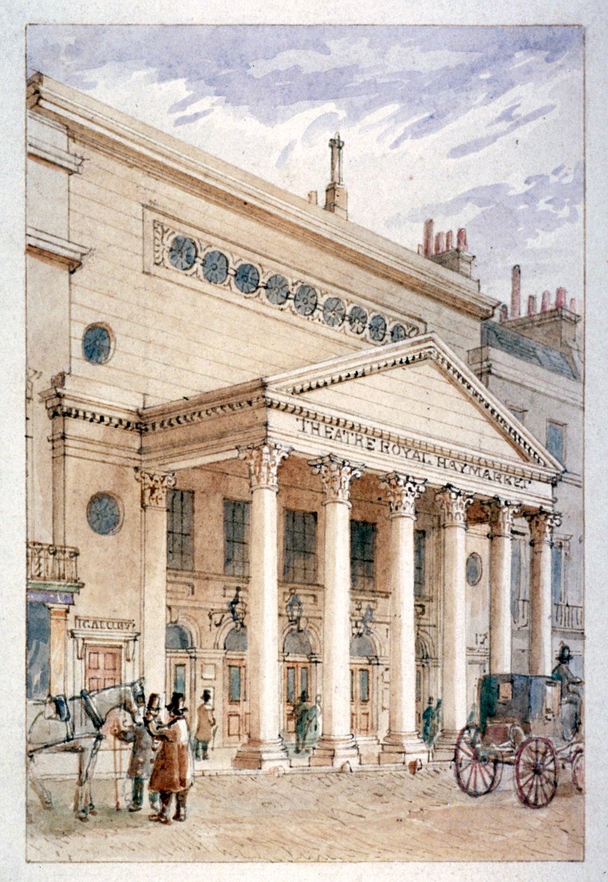 Theatre Royal, Haymarket, Westminster, Lontoo, 1840 tekijältä James Findlay