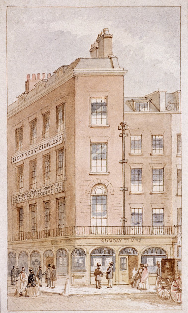 nos 103-104 Fleet Street, Lontoo, c1820 tekijältä James Findlay
