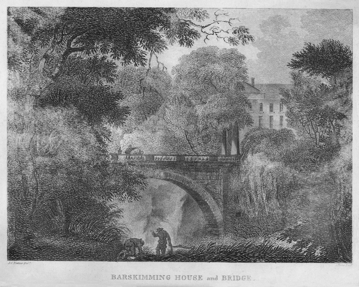 Barskimming House and Bridge, 1804 tekijältä James Fittler