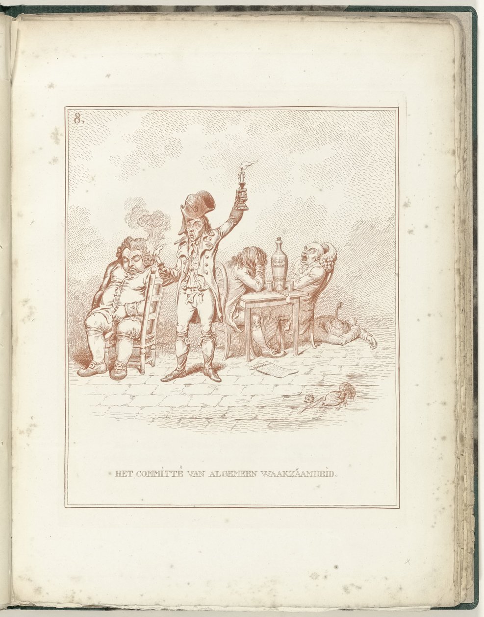 Yleisen valvontakomitea, 1795 Yleinen valppauskomitea (kohteen otsikko) Hollandia Regenerata (sarjan nimi) tekijältä James Gillray (possibly)