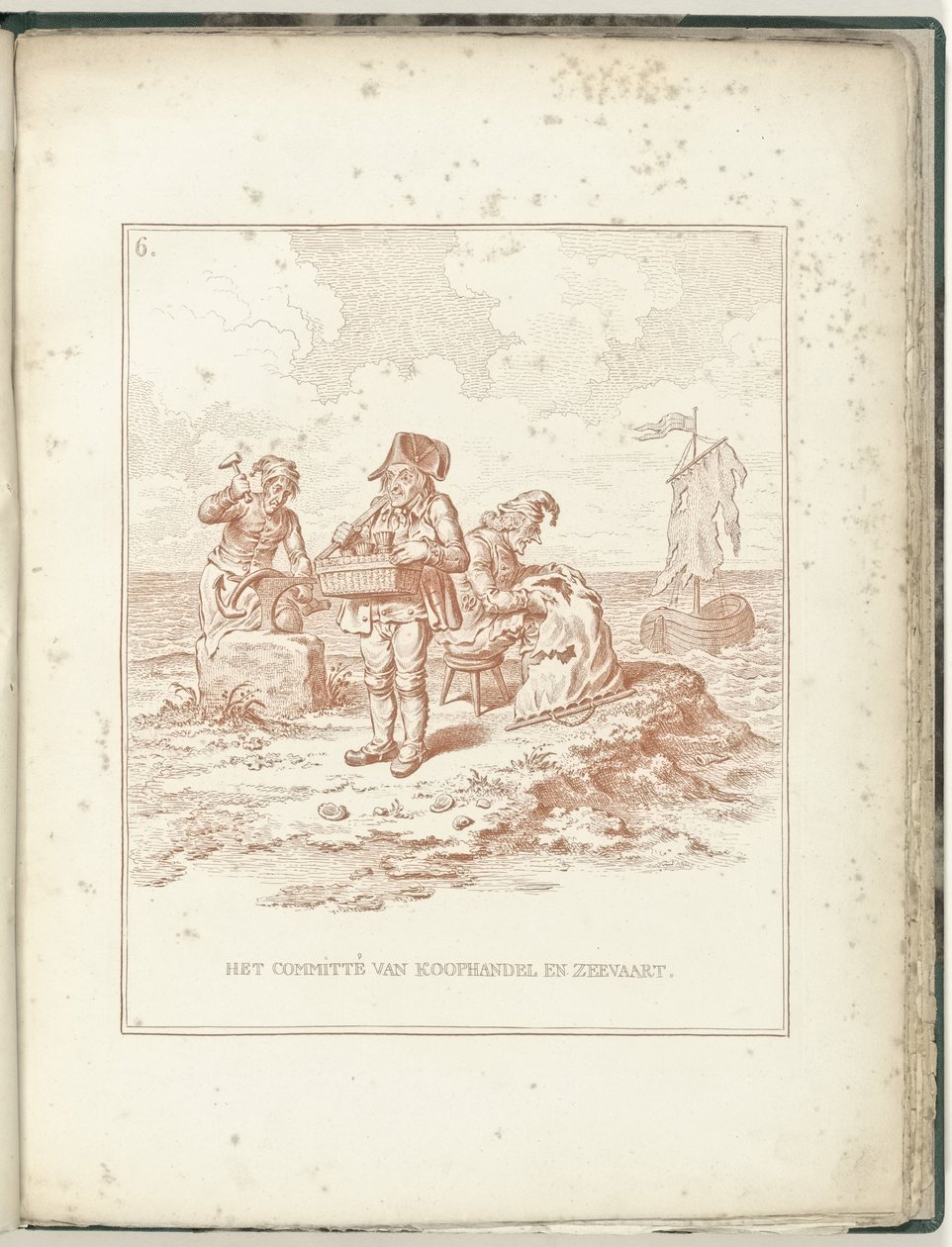 Kauppa- ja merenkulkukomitea, 1795 Kauppa- ja merenkulkukomitea (kohteen otsikko) Hollandia Regenerata (sarjan nimi) tekijältä James Gillray (possibly)