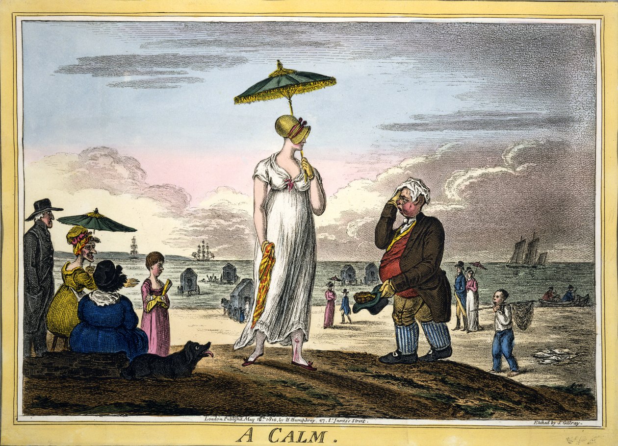 Rauhallinen pubi. H Humphrey, Lontoo, 1810 (käsinvärinen kaiverrus) tekijältä James Gillray