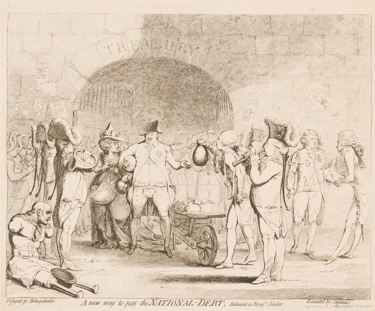 Uusi tapa maksaa valtionvelka tekijältä James Gillray